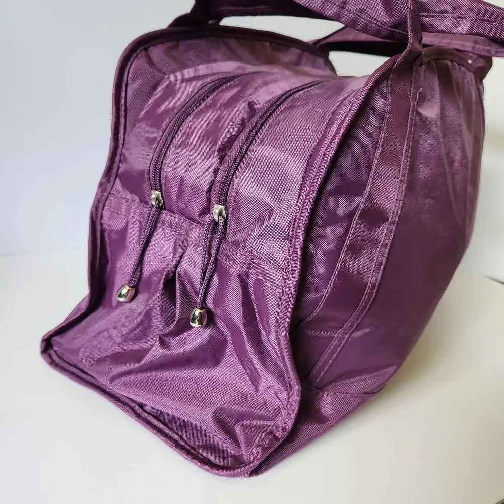 Gemline Purple Gym Duffel Bag Overnight Weekender Travel Carry On Tote Bag